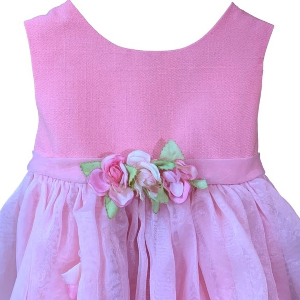 Rare Editions Pink Occasion Dress 12 months - Picture 2 of 10